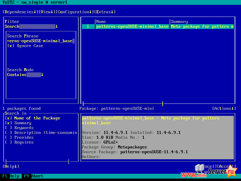 Менеджер программного обеспечения в OpenSUSE 11.4