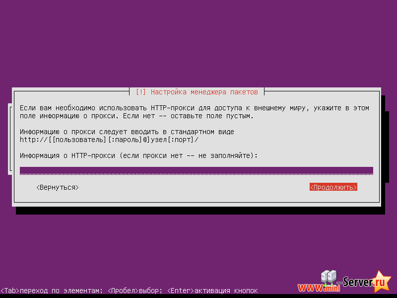 Настройка Proxy в Ubuntu server