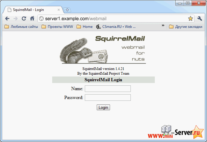 SquirrelMail в Debian 6.0